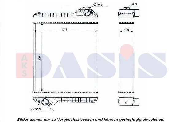 AKS DASIS Radiaator,mootorijahutus 440588N